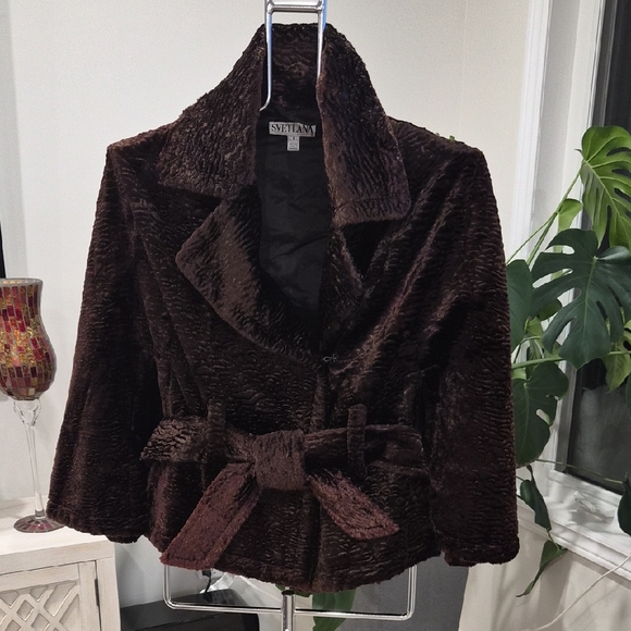 Santana Canada Jackets & Blazers - Santana Canada Dark Brown Teddy Jacket